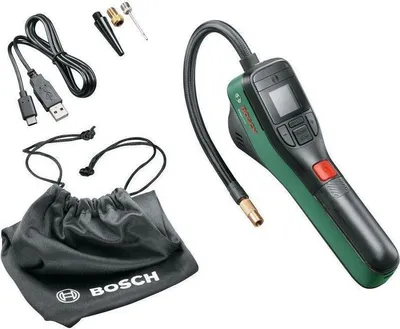 Obrázok produktu pre Bosch 0.603.947.000, Bicykel, Auto, Nafukovacie, 10 bar, 10 l/min, Čierna, Zelená, Červená, 150 - 150 psi, USB Typ-C