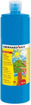 Produktbild von Fingerfarbe Flasche 750ml phthaoblau Packung mit 10 Stück