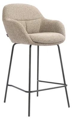 Produktbild von Kick Collection Barhocker Nolan - Taupe - Textur Stoff - Erhältlich in vielen Farben