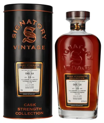 Image de Signatory Vintage CAOL ILA 18 Years Old Cask Strength Collection #105 2007 56,1% Vol. 0,7l in Tinbox