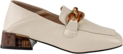 Produktbild von Damen Musk Jerry Mokassins klassisch beige Halbschuhe mit Absatz 36