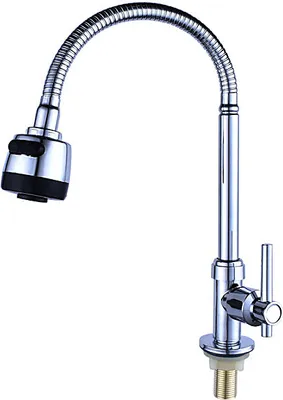 Immagine prodotto di INF Rubinetto per acqua fredda - Beccuccio girevole a 360°