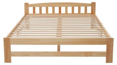 Immagine prodotto di Letto matrimoniale – 140x200 cm – Realizzato in legno massello di pino – Letto futon con rete a listelli
