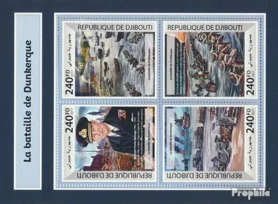 Produktbild von Briefmarken Dschibuti 2017 Mi 1931-1934 Kleinbogen (kompl. Ausg.) postfrisch Schlacht von Dünkirchen