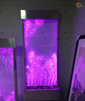 Produktbild von Trennwand Regal Schrank Wasserwand Säule Wände Waterwall LED 60x162 Wasserwände