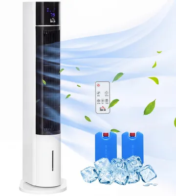 Produktbild von HOMCOM Turmventilator mit Fernbedienung 3 Modi 3 Geschwindigkeitsstufen Weiß