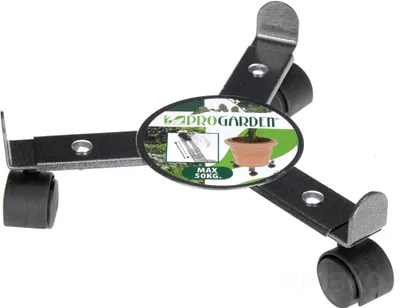 Produktbild von Pro Garden Verstellbare Topf-basis Mit Rädern 22.5x30 Cm Schwarz  Schwarz One Size