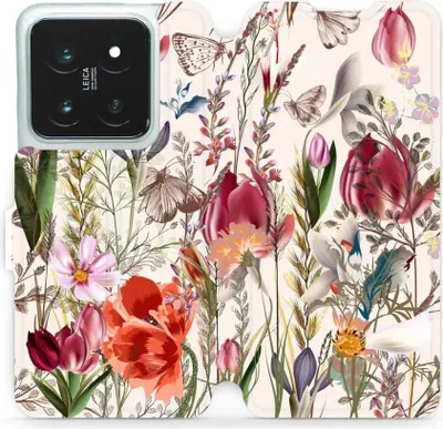 Produktbild von Handyhülle mit klappe für Xiaomi 14 Pro, Mobiwear Book, Blumenstrauß