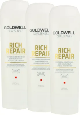 Produktbild von Goldwell Rich Repair 3 x 200 ml Aufbau Conditioner Set