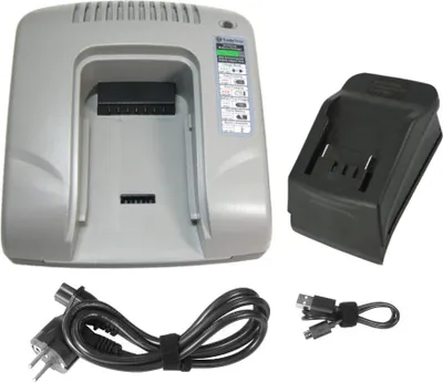 Produktbild von Trade-Shop Akku Ladegerät 14,4V-18V Li-Ion mit USB kompatibel mit Metabo BS 14.4 6.02105.50 6.02105.51, BS 14.4 Li, BS 14.4 LT Compact 6.02137.55