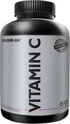 Produktbild von Prom-In Vitamin C 60 tablets / Vitamin C / Vitamin C in Tabletten, angereichert mit Hagebuttenextrakt