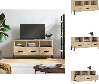 Obrázok produktu pre vidaXL TV skrinka Sonoma dub 102x36x50 cm materiál na báze dreva - TV nábytok