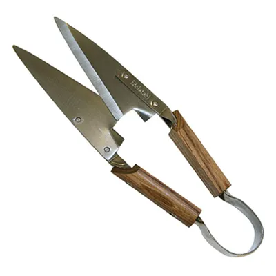 Produktbild von Testrut Classic Garden Buchsbaumschere, Eschenholz & Edelstahl, extrascharfe Stahlklinge, ergonomischer Griff, 30cm Gesamtlänge, 12,5cm Schnittlänge, 30x3,5x7cm Maße, für Buchsbaum & Hecken