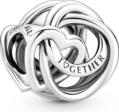 Produktbild von Pandora Charm "Always Together" Verschlungene Herzen Silber 791507C00