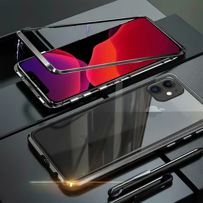 A phone case with a phone inside and a stylus next to it, presented on a dark surface.