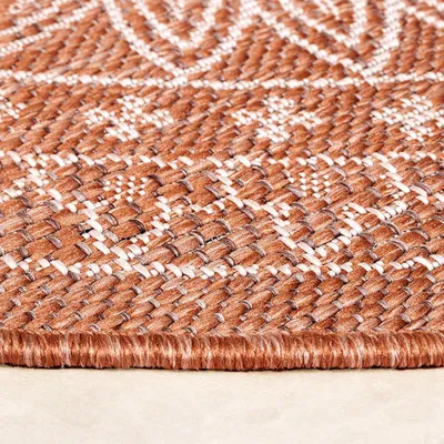 Zdjęcie produktu dla Volero - Dywan okrągły - Summer Azteca Terakota - Ø 120 cm