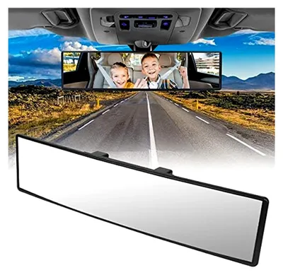 Produktbild von Auto Rückspiegel, 310mmx85mm Autospiegel Große Vision Weitwinkel Panorama Auto Innenspiegel Ersatz Blendschutz Rückspiegel Universal Spiegel für SUV CRV Vans Trucks