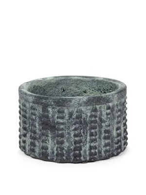 Produktbild von Serax Blumentopf Schwarz-Grau L 17,5 cm T 17,5 cm H 10,5 cm