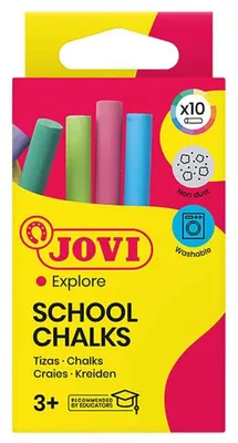 Zdjęcie produktu dla JOVI 1020 JOVI School Chalks Kreide farbsortiert 10 St.