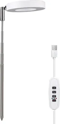 Produktbild von 3-teiliges Vollspektrum Pflanzenwachstumslicht – Teleskopisches LED-Licht, Automatischer Timer + 4 Dimmstufen
