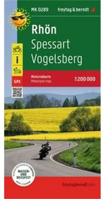 Produktbild von Rhön, Motorradkarte 1:200.000, freytag & berndt