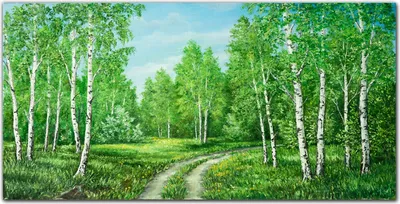 Produktbild von Coloray Bild aus Leinwand 120x60 Leinwand Dekoration - Natur Waldweg