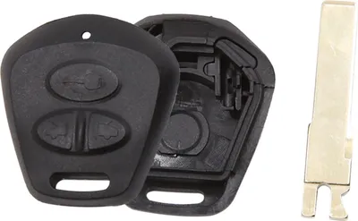 Image de Coque de clé pour Porsche Cayenne 911 996 Boxster S 986 Télécommande 2 Boutons avec Lame Non Coupé Boîte Rechange