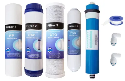 Produktbild von 5-stufiges Umkehrosmose-System mit Membran und 4 Filtern | 50 GPD TFC