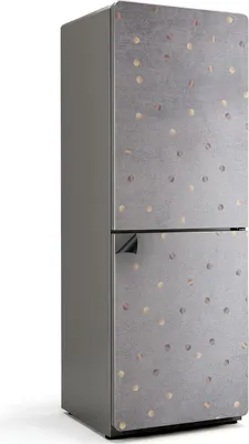 Produktbild von Verstreute kleine Kreise – Magnetische Kühlschrank Abdeckung – Dekorfolie magnetisch Küche – Kühlschrank Magnet Deko – selbstklebende Magnettafel – Magnetfolie für Kühlschranktür – 70x190 cm
