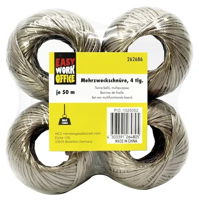 Produktbild von EASY WORK EW Paketschnur 4-tlg.,beige 262686
