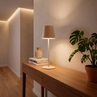 Produktbild von Tischlampe Akku Tischleuchte Kabellos Touch höhenverstellbar Akku tauschbar