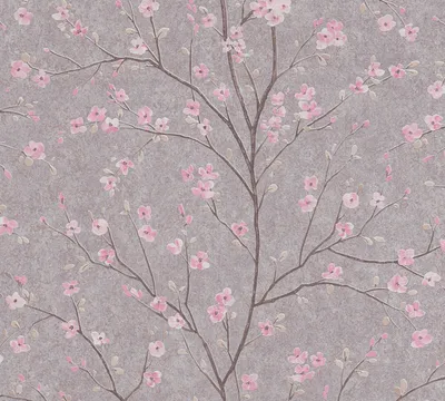 Produktbild von Livingwalls Blumentapete Metropolitan Stories florale Tapete Mio Tokio Vliestapete grau rosa 10,05 m x 0,53 m