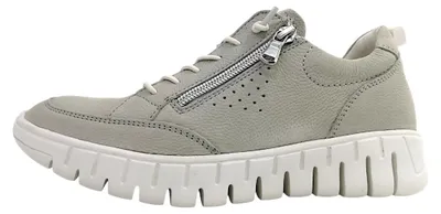 Image de Chaussures de sport pour femmes Waldläufer H-Birdy, modèle à lacets, couleur grise, pour un usage quotidien