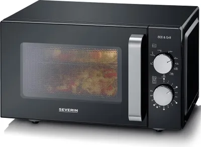 Image de SEVERIN MW 7762 SEVERIN MW 7762 Four à micro-ondes 800 watts noir, inox