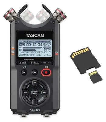 Zdjęcie produktu dla Rejestrator audio Tascam DR-40XP z kartą pamięci