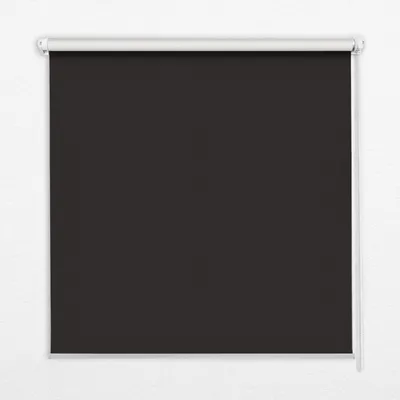 Produktbild von Seitenzug-Rollo Fensterrollo Jalousie - Lichtdurchlässig Springrollos - 110x180 cm - Schwarz