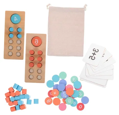 Produktbild von Mathematikspielzeug Montessori-Arithmetikset aus Holz für Zähl- und Rechenspiele