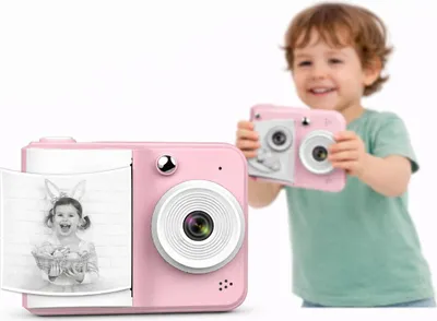 Image de Appareil photo numérique pour enfant instantané selfie photos rose