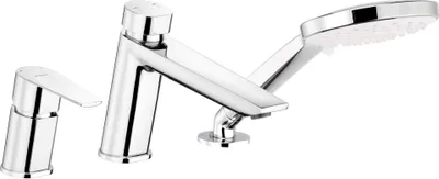Obrázek produktu pro Vanová baterie, 3 otvory Směšovací baterie Chrome