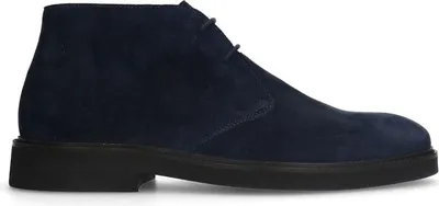 Produktbild von merkloos Wildleder-Schnürstiefel - Größe 43 - Dunkelblau