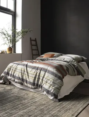 Produktbild von Irisette Mako-Satin Bettwäsche-Garnitur Tokio 8562  Farbe grau  135x200+80x80cm