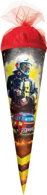 Produktbild von Roth Schultüte 35cm rund Feuerwehrmann