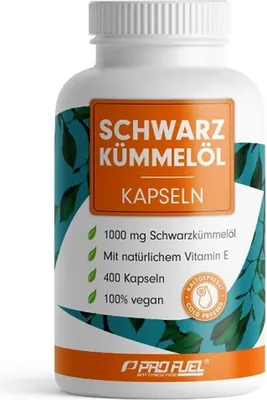 Produktbild von ProFuel Schwarzkümmelöl kaltgepresst (400 Kapseln)
