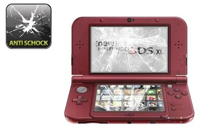 Produktbild von 2x Panzerfolie für Nintendo NEW 3DS XL ANTI-SCHOCK Displayschutzfolie MATT