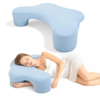 Productafbeelding van Omgoods - Ergonomisch Zijslaapkussen met Armgat van Traagschuim