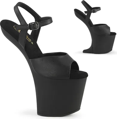 Produktbild von CRAZE-809 Damen Sandale von Pleaser, Schwarz Matt , EU 36, US 6