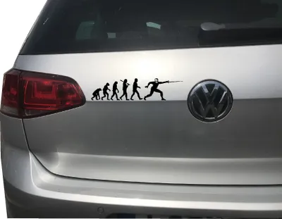 Produktbild von Evolution Fechten - Fechtmeister, Autoaufkleber