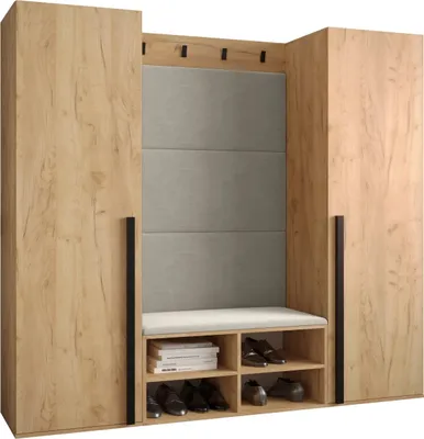 Produktbild von Garderobe MIRO Set 9 mit gepolsterten Paneelen Industrial Design