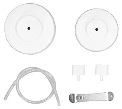 Vakuumierer für Einmachgläser, Set mit Schlauch, 2 Deckel