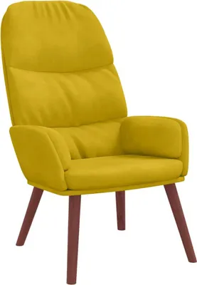 Immagine prodotto di vidaXL Poltrona relax in velluto giallo
